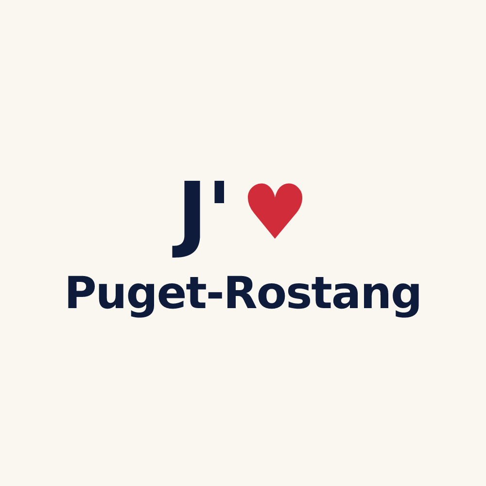 Tasse personnalisée Puget-Rostang — design J'aime Puget-Rostang