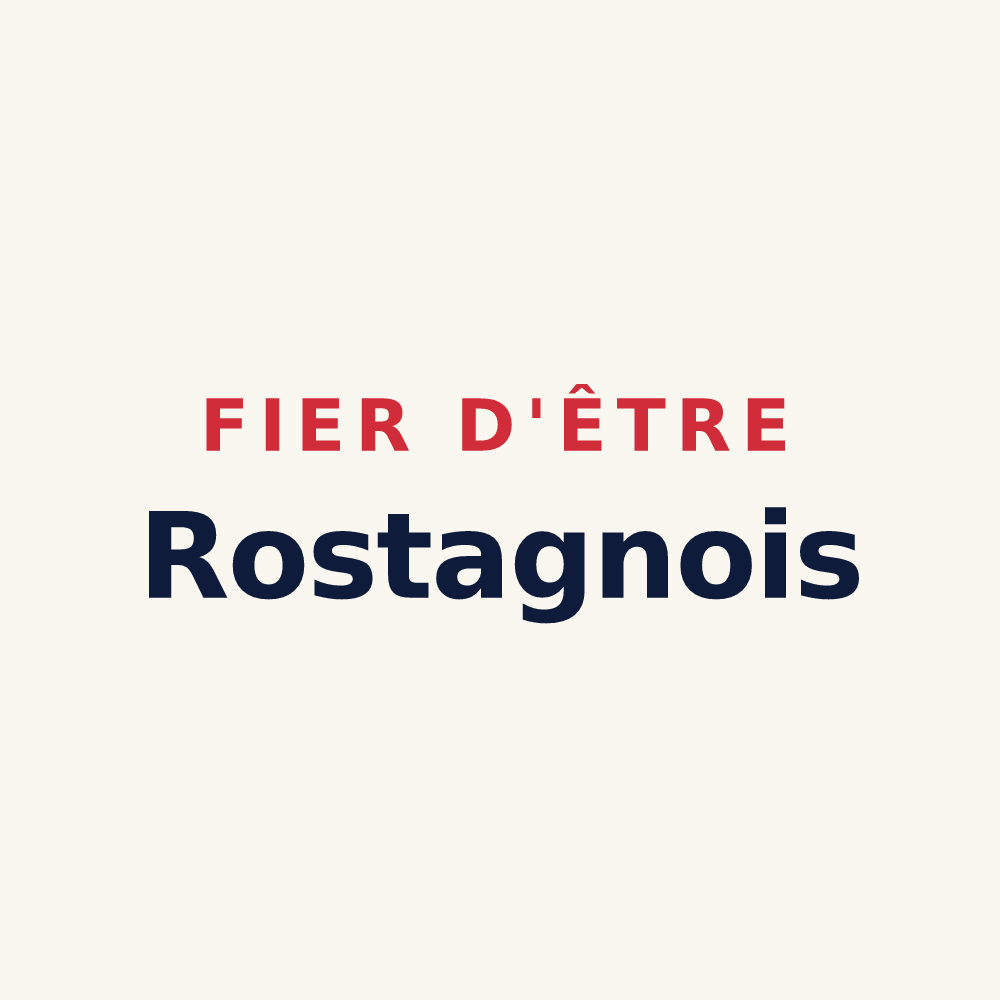Tasse « Fier d'être Rostagnois » — design pour Puget-Rostang