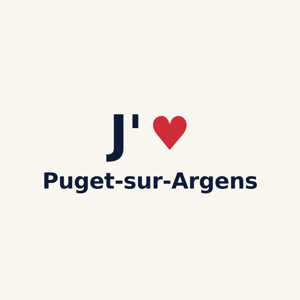 Tasse personnalisée Puget-sur-Argens — design J'aime Puget-sur-Argens