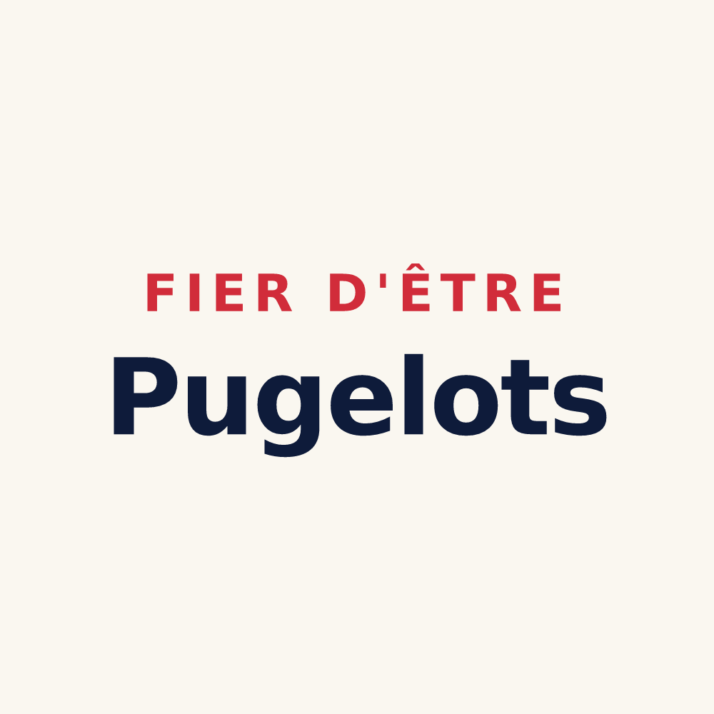 Tasse « Fier d'être Pugelots » — design pour Pugey