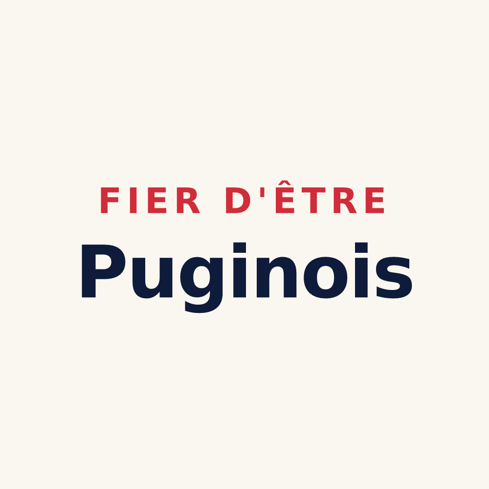 Tasse « Fier d'être Puginois » — design pour Puginier
