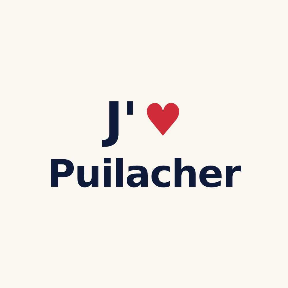 Tasse personnalisée Puilacher — design J'aime Puilacher