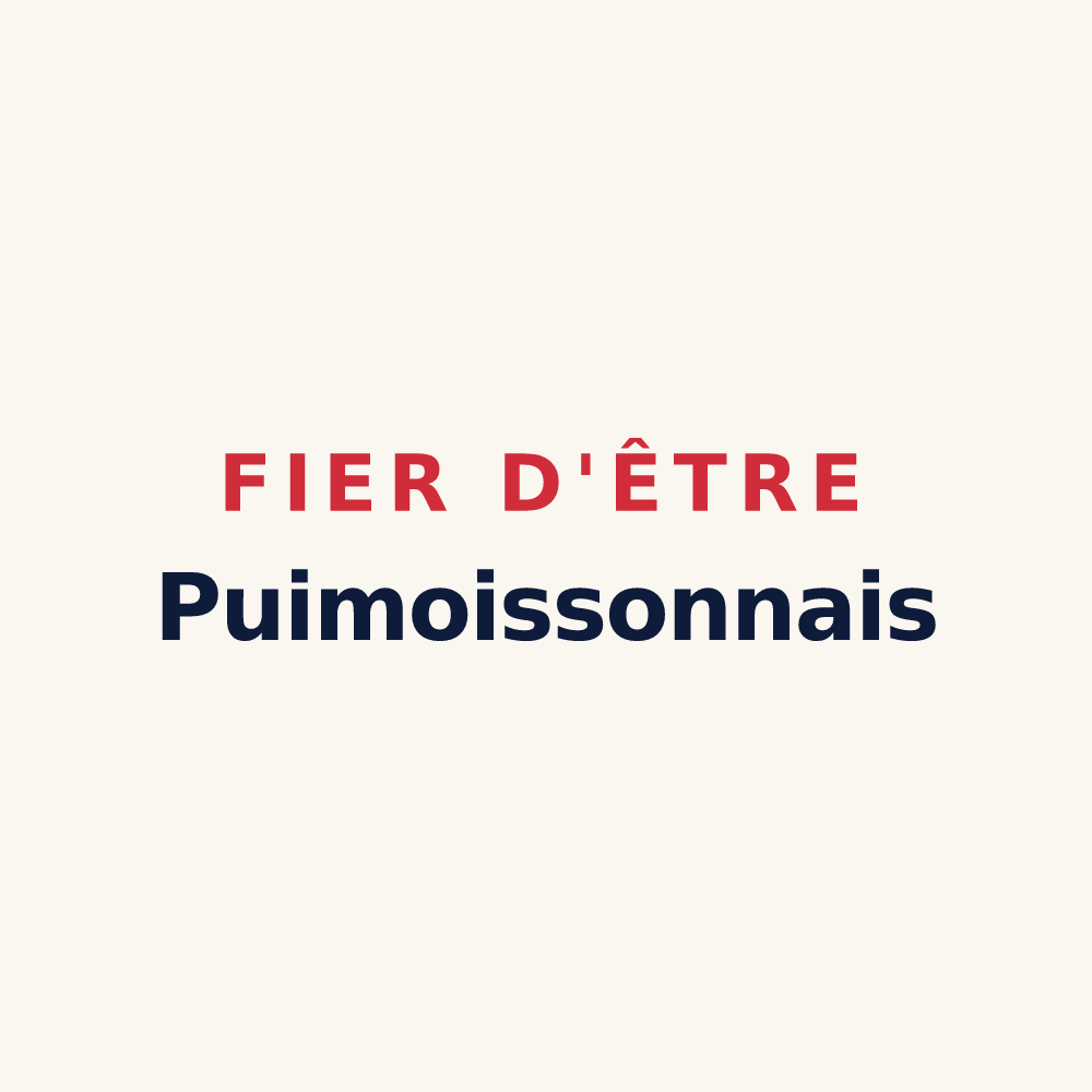 Tasse « Fier d'être Puimoissonnais » — design pour Puimoisson