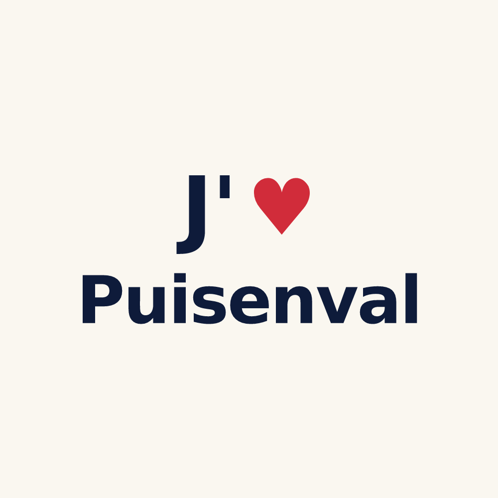 Tasse personnalisée Puisenval — design J'aime Puisenval