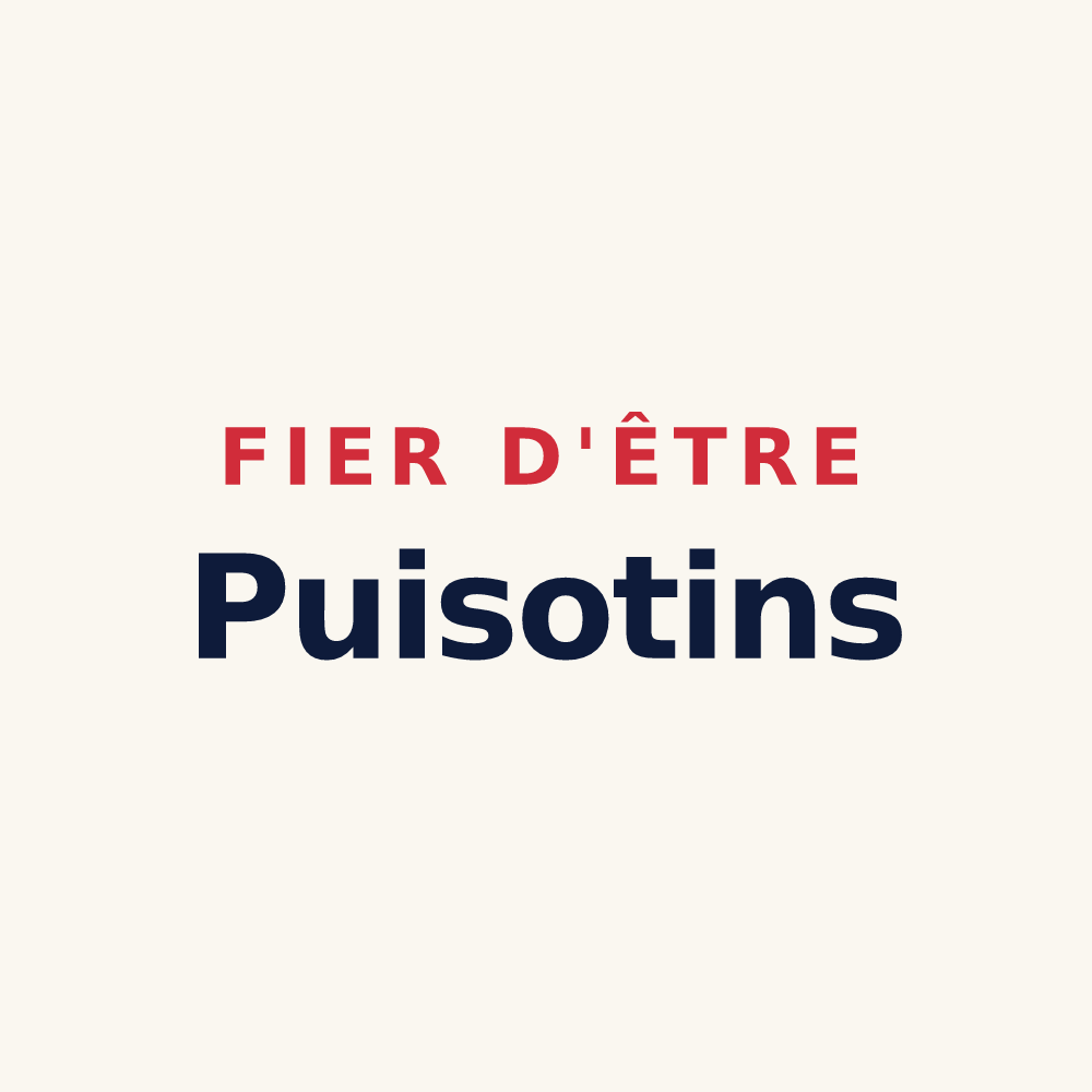 Tasse « Fier d'être Puisotins » — design pour Puiseux-le-Hauberger