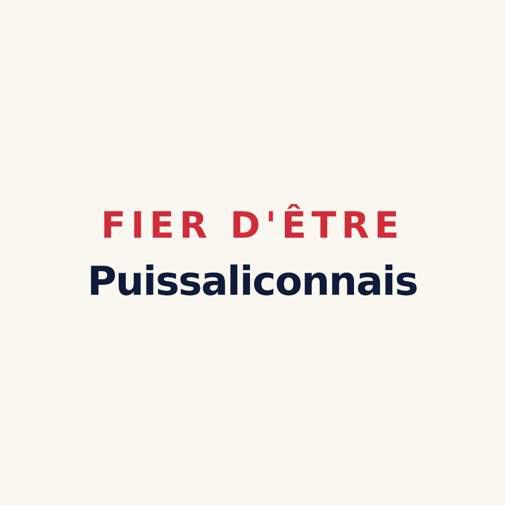Tasse « Fier d'être Puissaliconnais » — design pour Puissalicon