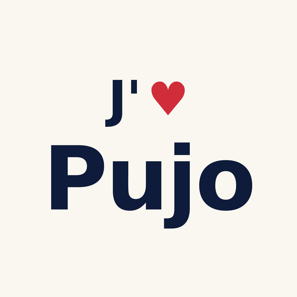 Tasse personnalisée Pujo — design J'aime Pujo