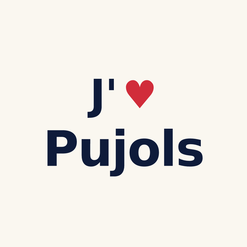 Tasse personnalisée Pujols — design J'aime Pujols