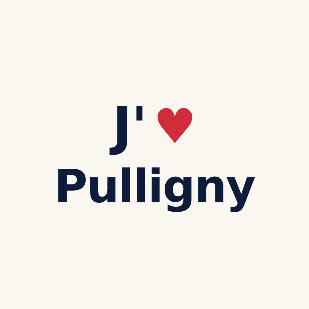 Tasse personnalisée Pulligny — design J'aime Pulligny