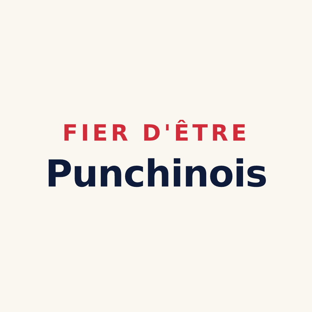 Tasse « Fier d'être Punchinois » — design pour Punchy