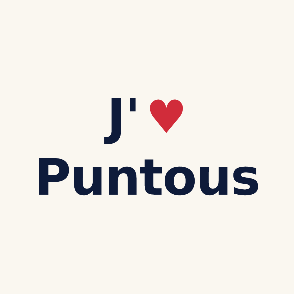 Tasse personnalisée Puntous — design J'aime Puntous
