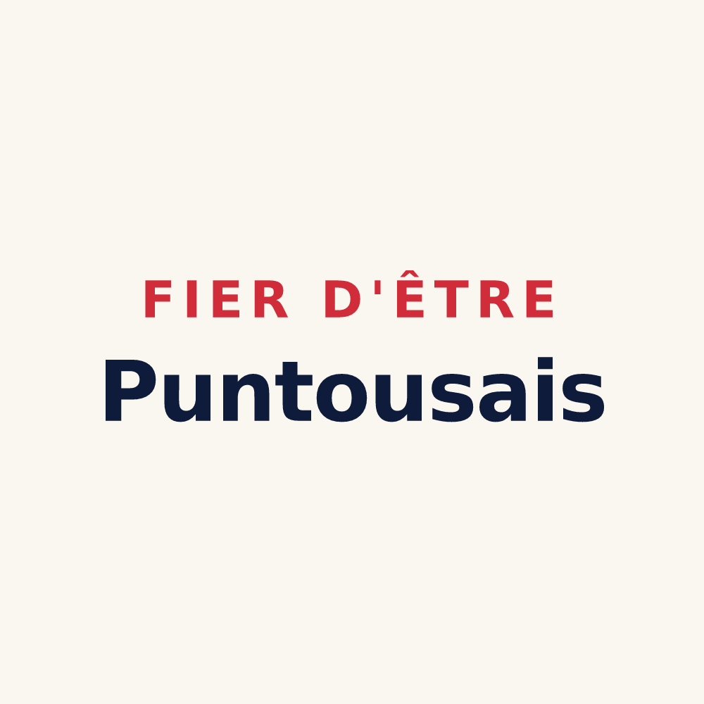 Tasse « Fier d'être Puntousais » — design pour Puntous
