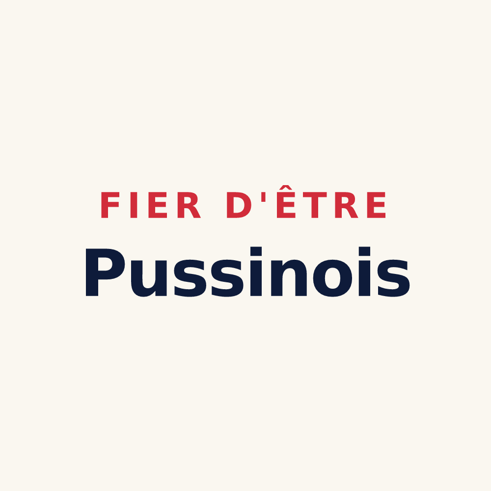 Tasse « Fier d'être Pussinois » — design pour Pussigny