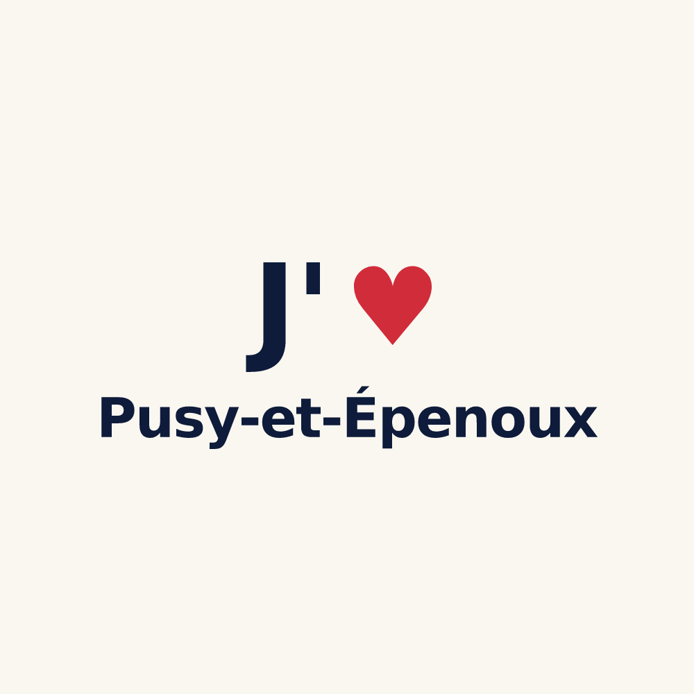 Tasse personnalisée Pusy-et-Épenoux — design J'aime Pusy-et-Épenoux