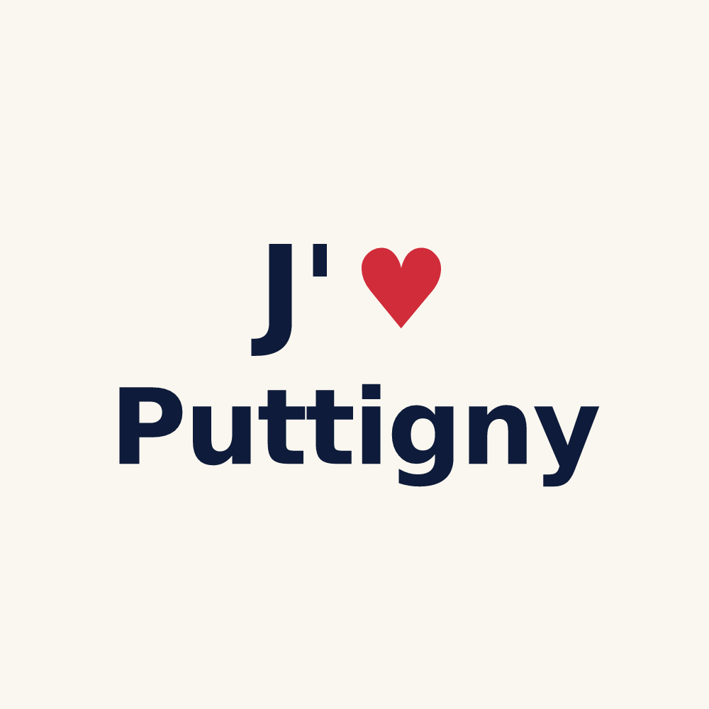 Tasse personnalisée Puttigny — design J'aime Puttigny