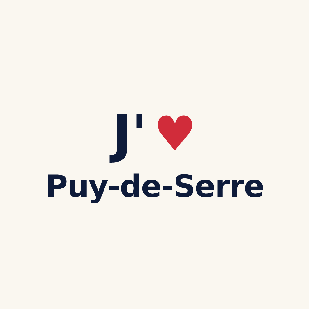 Tasse personnalisée Puy-de-Serre — design J'aime Puy-de-Serre