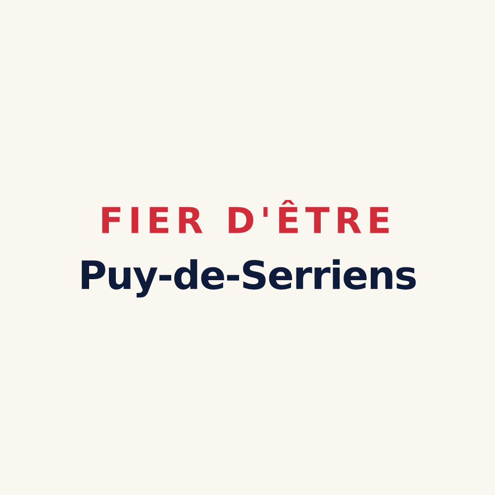 Tasse « Fier d'être Puy-de-Serriens » — design pour Puy-de-Serre