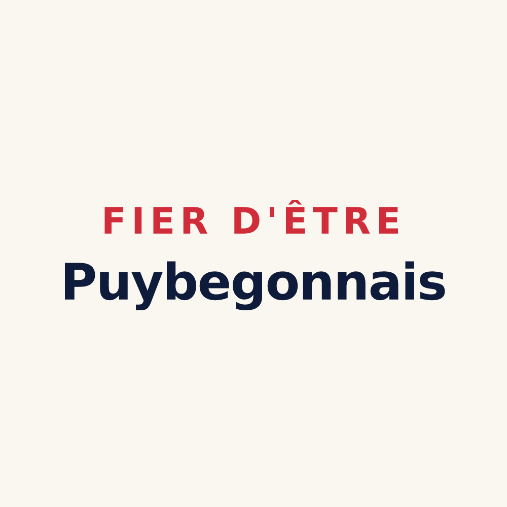 Tasse « Fier d'être Puybegonnais » — design pour Puybegon