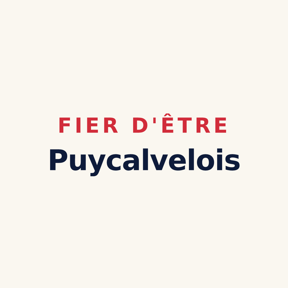 Tasse « Fier d'être Puycalvelois » — design pour Puycalvel