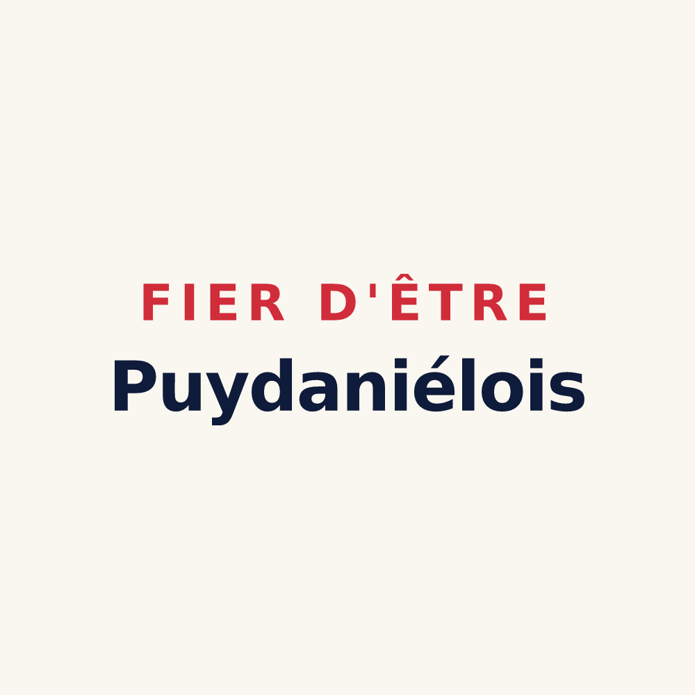 Tasse « Fier d'être Puydaniélois » — design pour Puydaniel