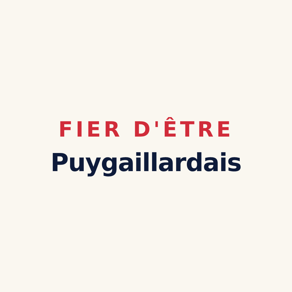 Tasse « Fier d'être Puygaillardais » — design pour Puygaillard-de-Quercy
