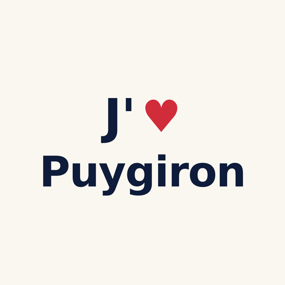 Tasse personnalisée Puygiron — design J'aime Puygiron