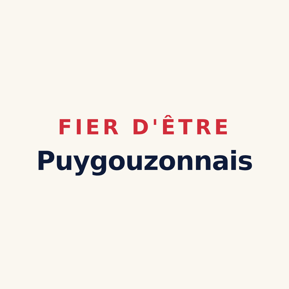 Tasse « Fier d'être Puygouzonnais » — design pour Puygouzon