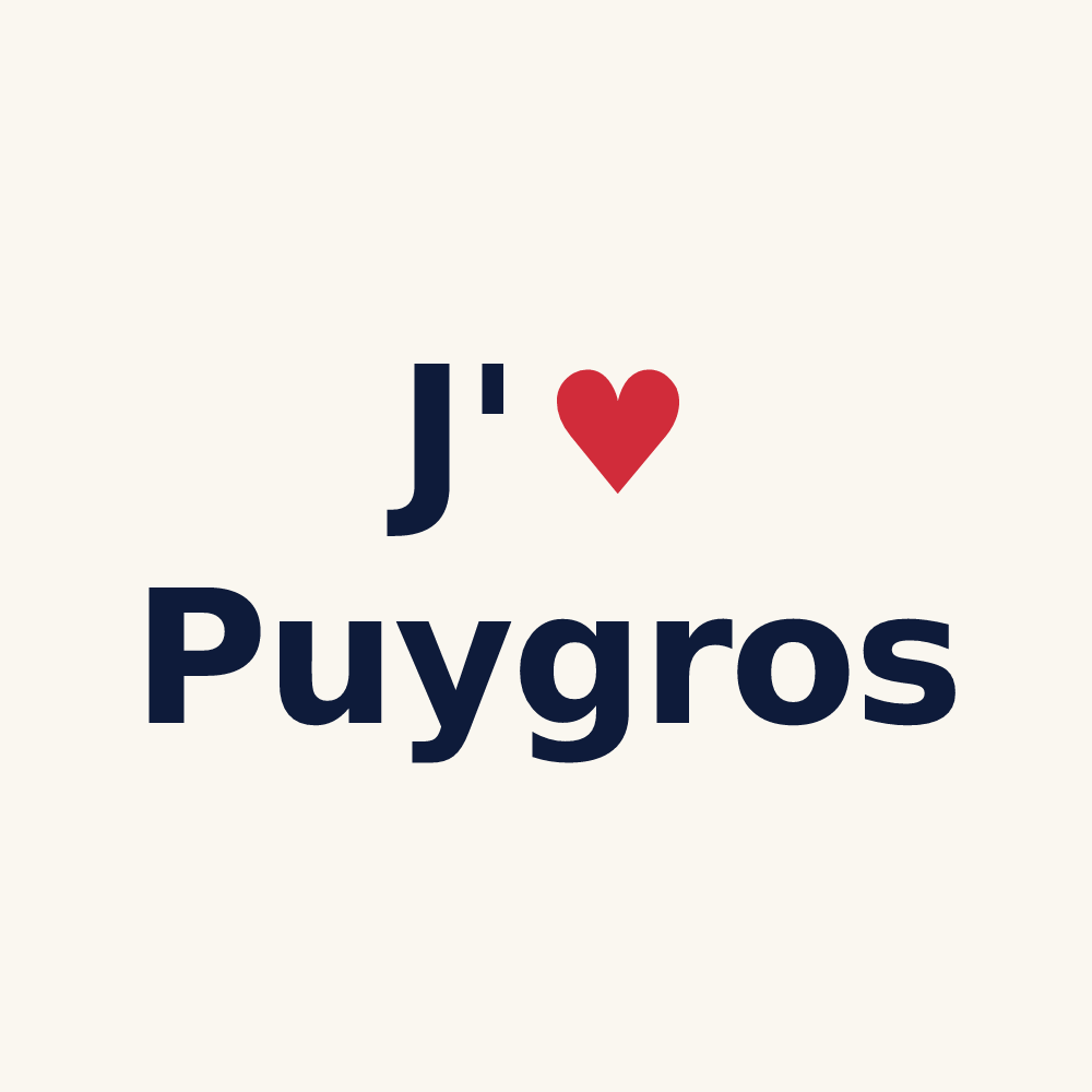 Tasse personnalisée Puygros — design J'aime Puygros