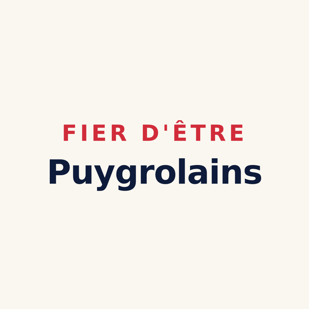 Tasse « Fier d'être Puygrolains » — design pour Puygros