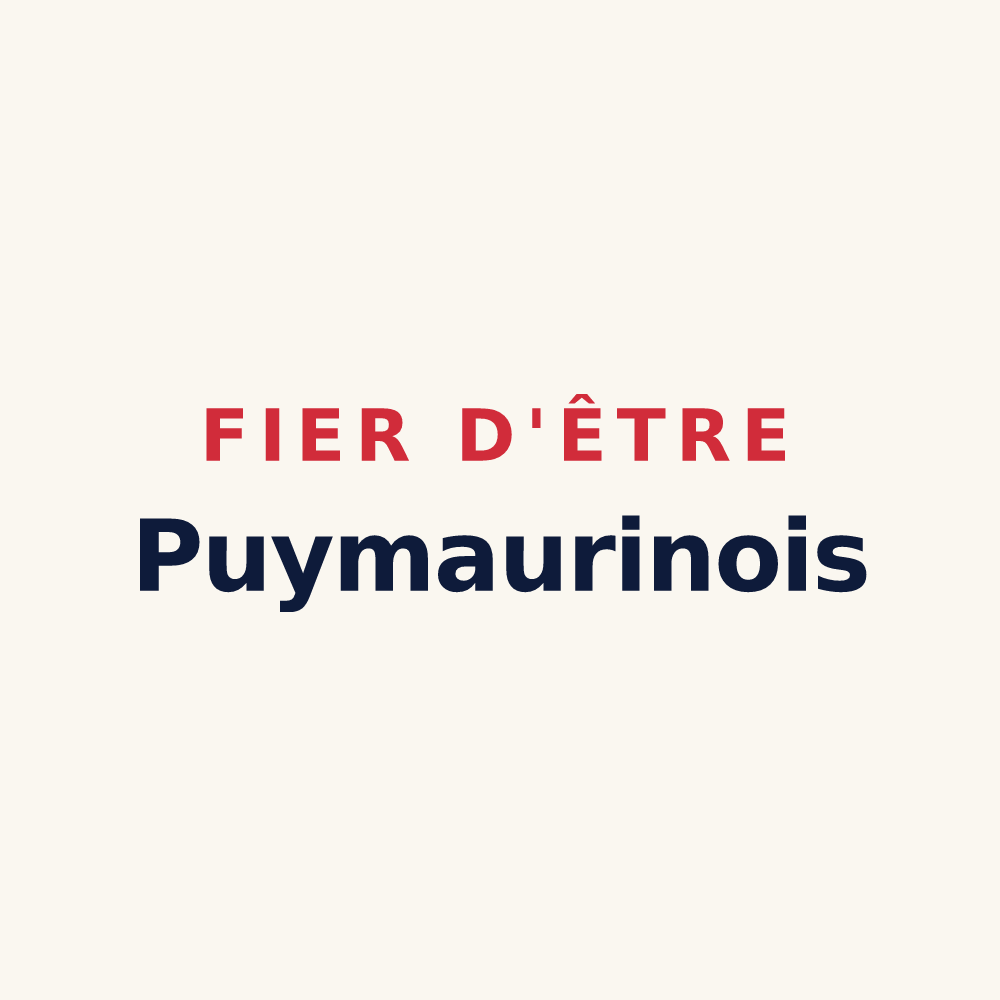 Tasse « Fier d'être Puymaurinois » — design pour Puymaurin