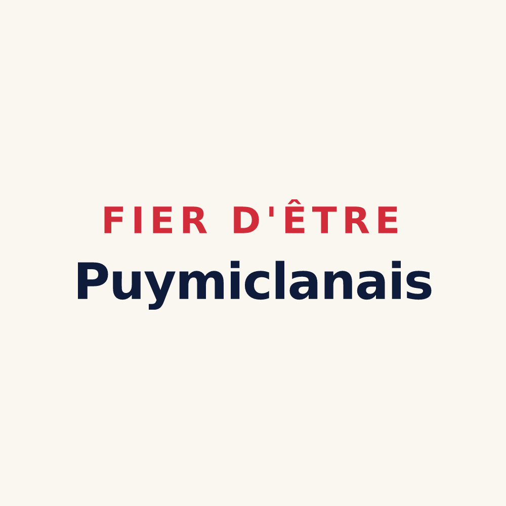 Tasse « Fier d'être Puymiclanais » — design pour Puymiclan