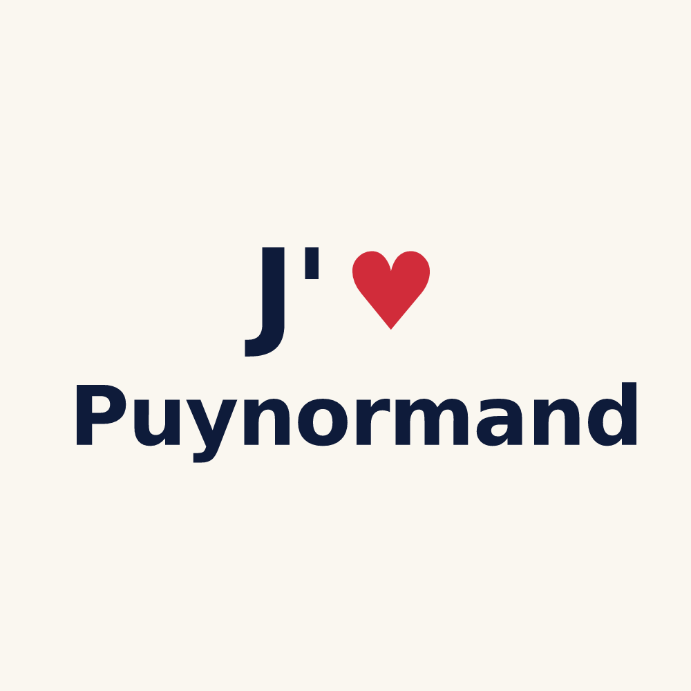 Tasse personnalisée Puynormand — design J'aime Puynormand