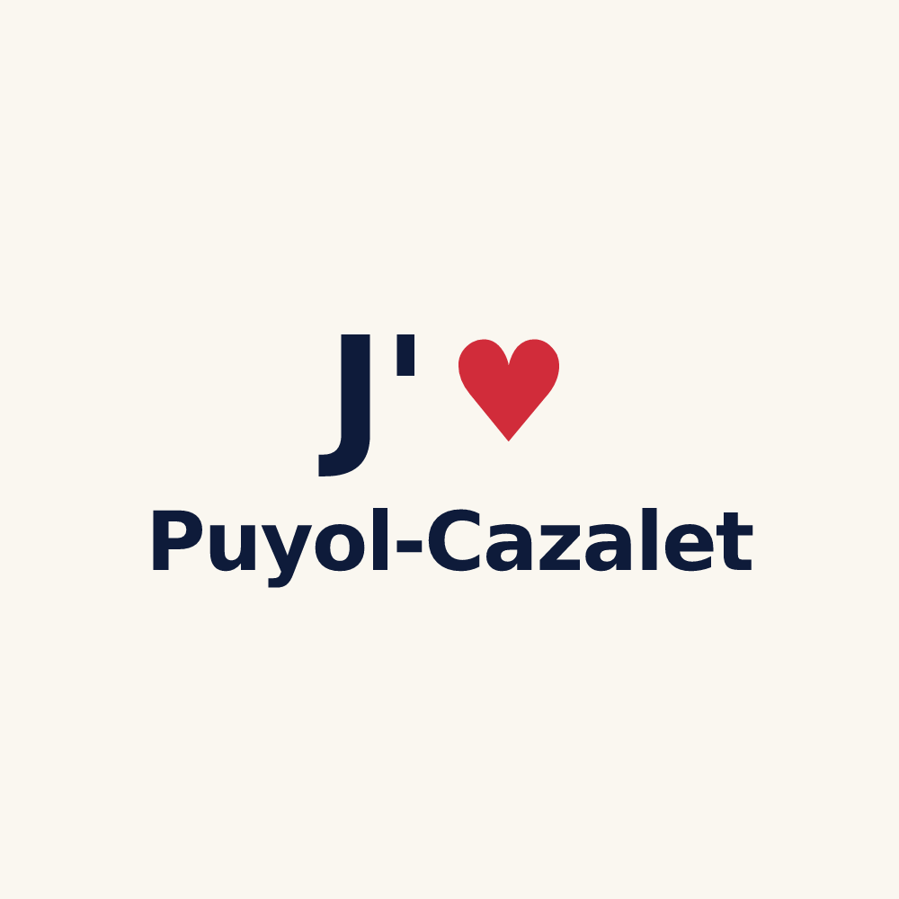 Tasse personnalisée Puyol-Cazalet — design J'aime Puyol-Cazalet