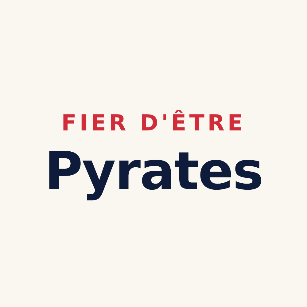 Tasse « Fier d'être Pyrates » — design pour Puyravault
