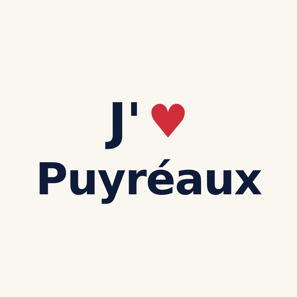 Tasse personnalisée Puyréaux — design J'aime Puyréaux