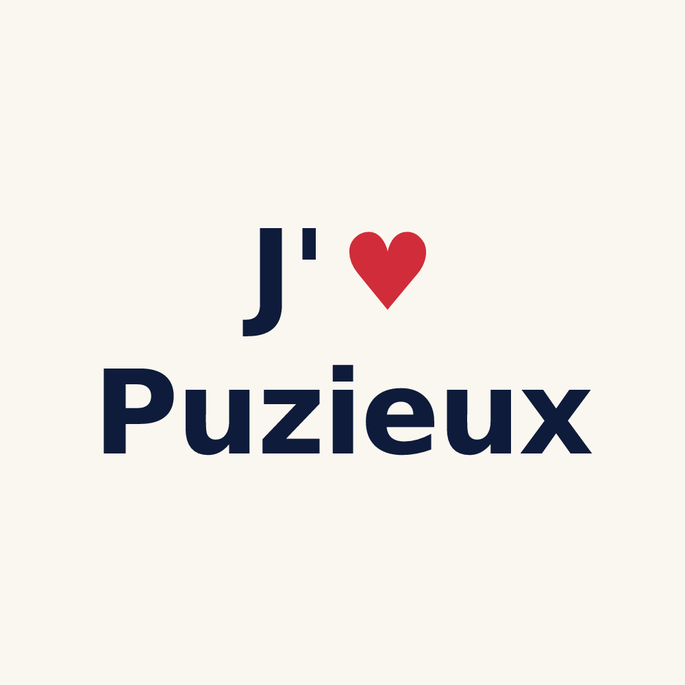 Tasse personnalisée Puzieux — design J'aime Puzieux