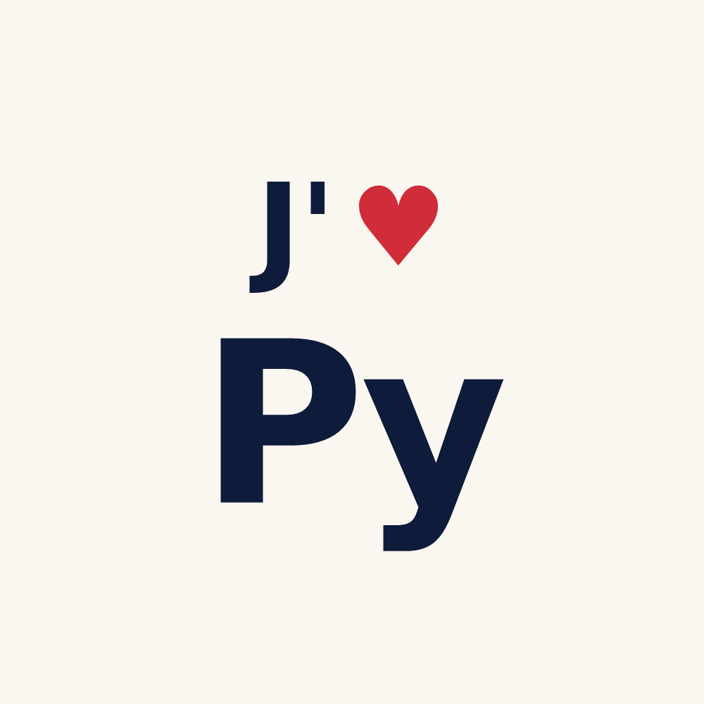 Tasse personnalisée Py — design J'aime Py