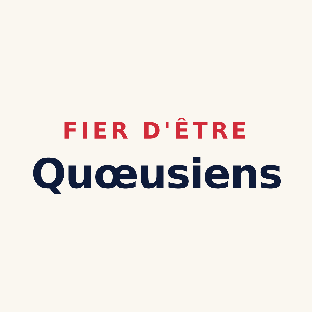 Tasse « Fier d'être Quœusiens » — design pour Quœux-Haut-Maînil