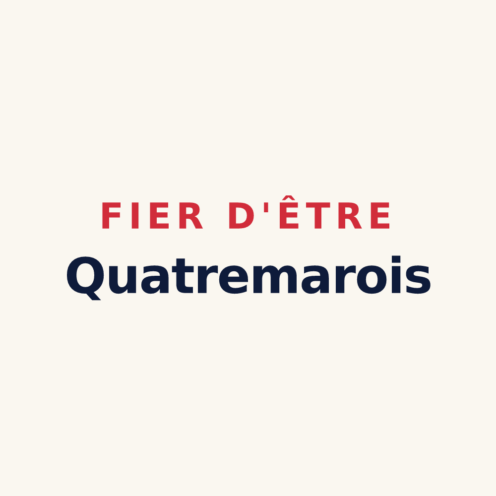 Tasse « Fier d'être Quatremarois » — design pour Quatremare
