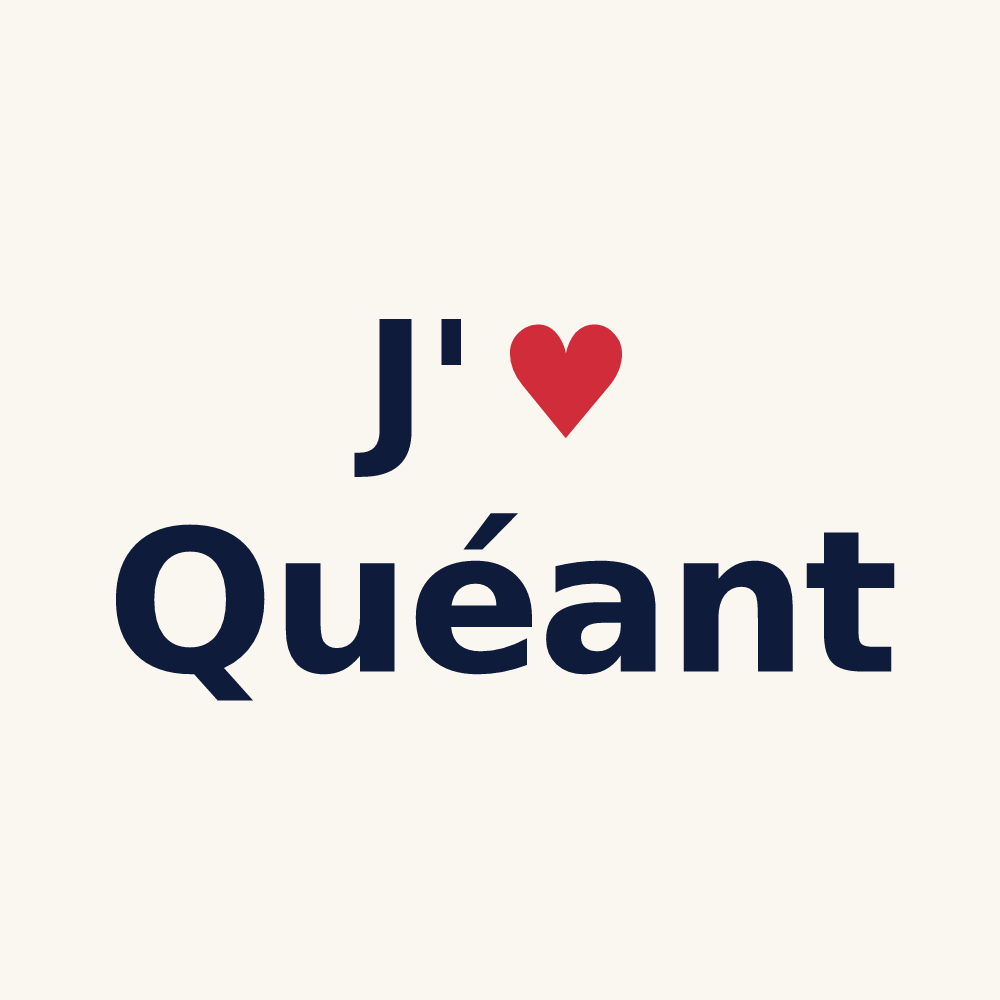 Tasse personnalisée Quéant — design J'aime Quéant