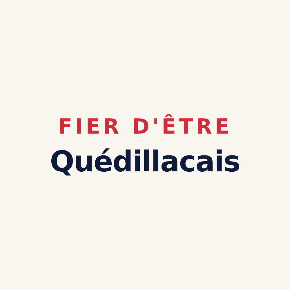 Tasse « Fier d'être Quédillacais » — design pour Quédillac