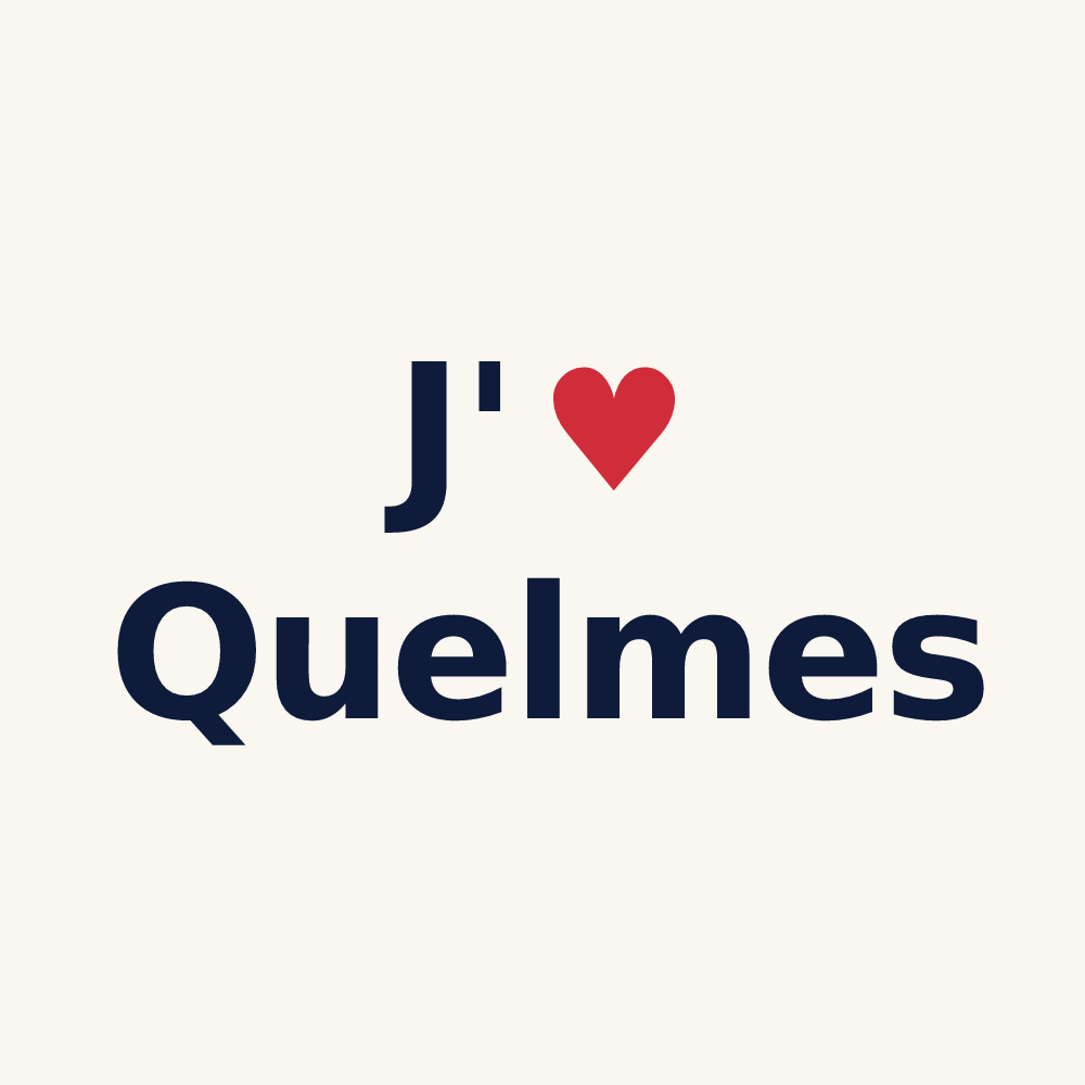 Tasse personnalisée Quelmes — design J'aime Quelmes