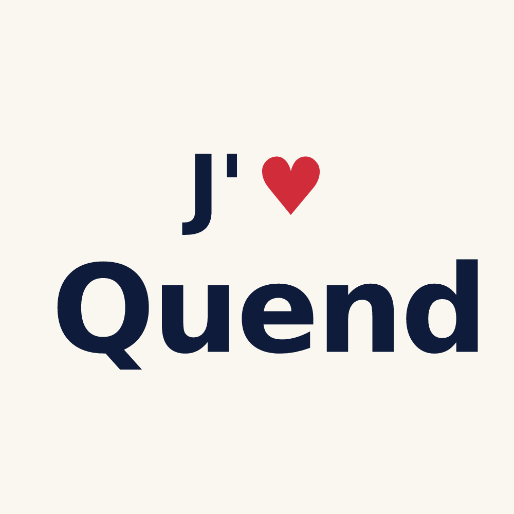 Tasse personnalisée Quend — design J'aime Quend