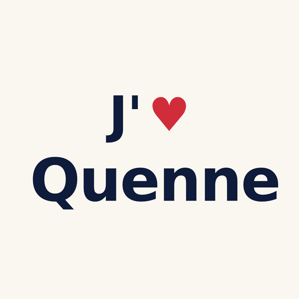 Tasse personnalisée Quenne — design J'aime Quenne