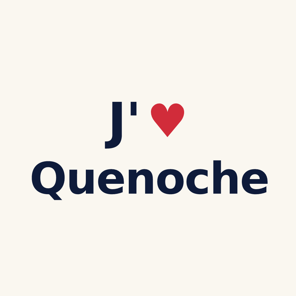Tasse personnalisée Quenoche — design J'aime Quenoche