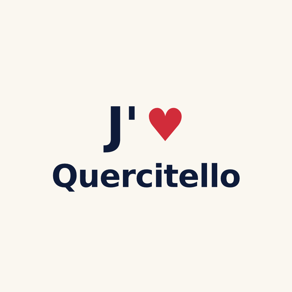 Tasse personnalisée Quercitello — design J'aime Quercitello