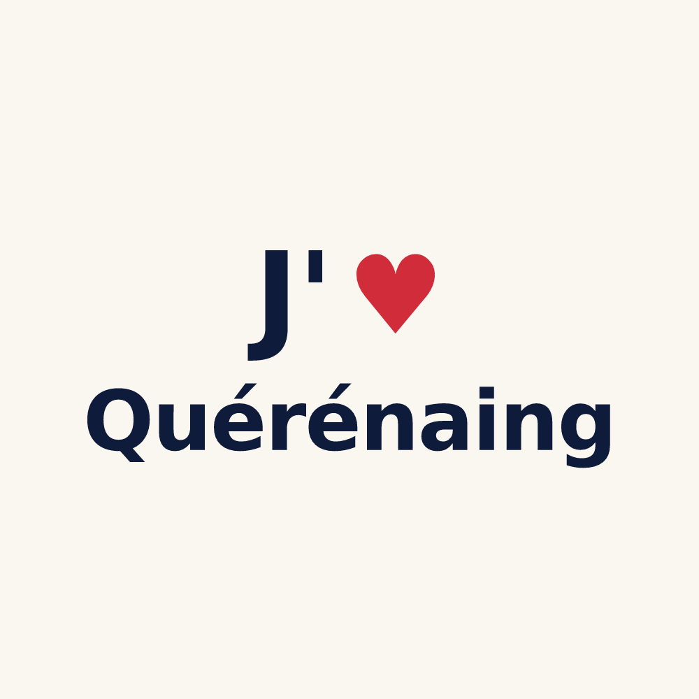Tasse personnalisée Quérénaing — design J'aime Quérénaing
