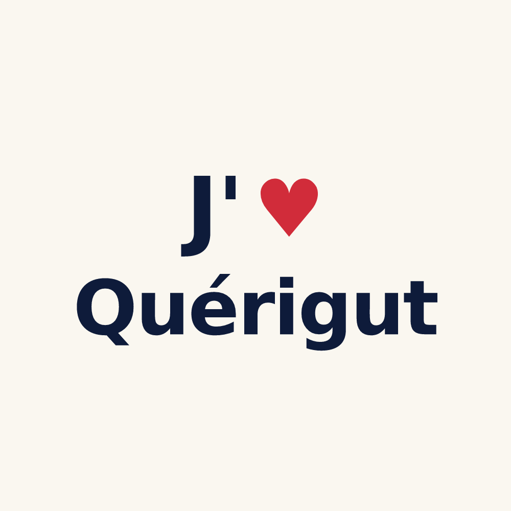 Tasse personnalisée Quérigut — design J'aime Quérigut