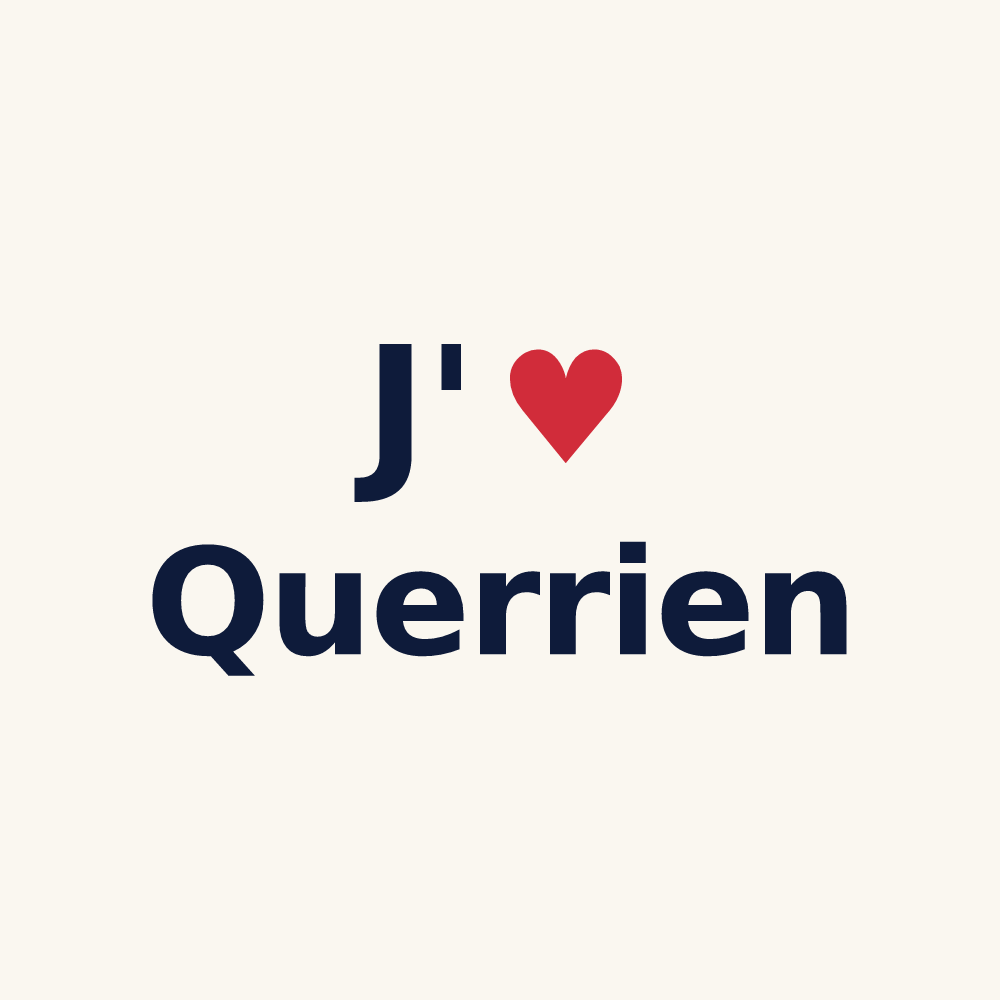 Tasse personnalisée Querrien — design J'aime Querrien