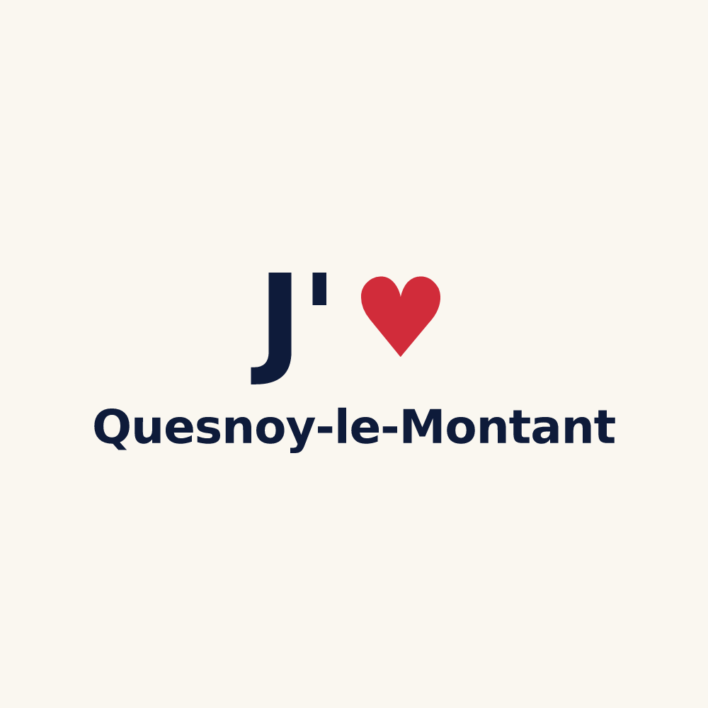 Tasse personnalisée Quesnoy-le-Montant — design J'aime Quesnoy-le-Montant